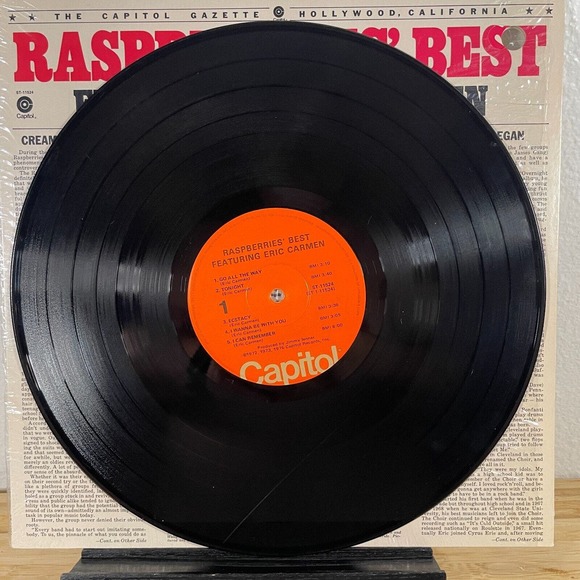 Raspberries' Best Vinyl Record Eric Carmen 1976 Capitol Records Shrink ST-11524 - Picture 8 of 11